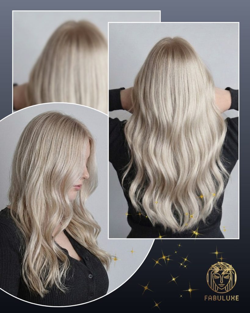 Icy blonde colour – Fabuluxe Hair Studio Vermont