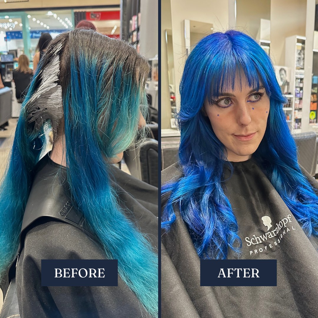 Scalp bleach before and after – Fabuluxe Hair Studio Vermont